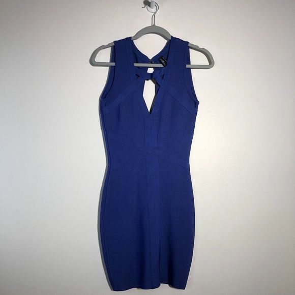 Marciano Burgundy Bandage Dress (XS) main image 1